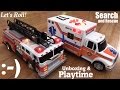 Battery Operated Toy Cars Road Rippers Fire Truck And Ambulance Toy Vehicle Unboxing