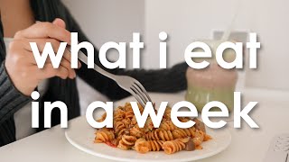 🍝🍱 realistic what I eat & cook for a week as a busy physics graduate student 🤍
