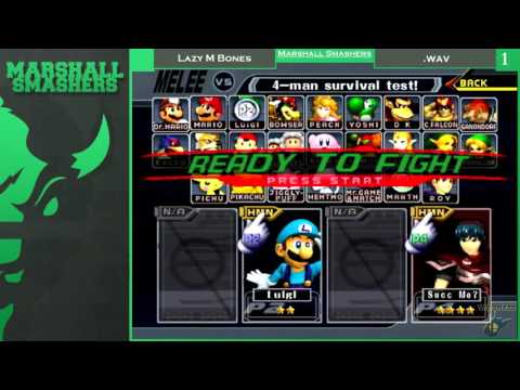 Lazy M Bones Vs. XXdark_evil_beyonceXX - Marshall Smashers SSBM 2/11/2016