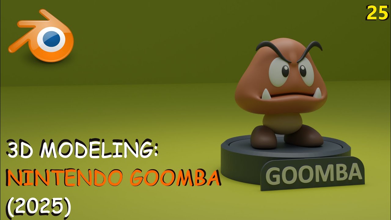 Blender - How to model a Figure (Goomba) - Full Video