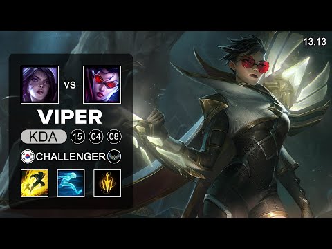 Viper Vayne vs Kai'Sa ADC - KR Challenger - Patch 13.13 Season 13