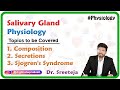 Salivary Gland Physiology Composition Secretions And Sjogren S Syndrome USMLE Step 1