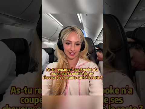 Avez-vous remarqué que Brooke n'a coupé que la moitié de ses cheveux et a attaché le reste en arrièr