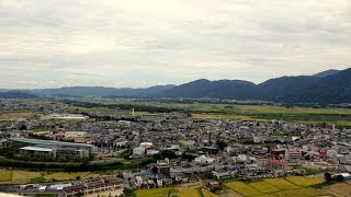 preview picture of video '(4K)西山展望台から望む亀岡市・2014年 - view of Kameoka city'