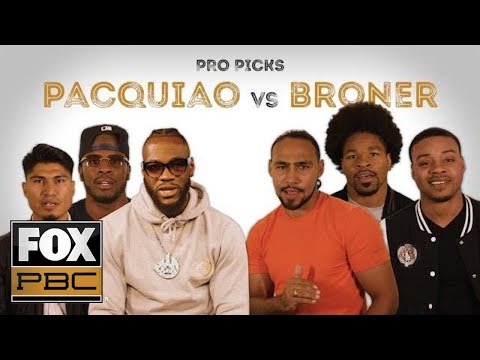 Pros predict who will win between Pacquiao and Broner | PRO PICKS | PBC ON FOX