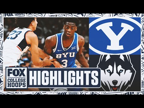 No. 7 BYU Cougars vs. No. 3 UConn Huskies Highlights | FOX College Hoops