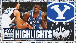 Download lagu No. 7 BYU Cougars vs. No. 3 UConn Huskies Highlights | FOX College Hoops mp3