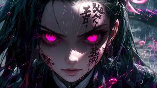 Demon Slayer dark nezuko kamado 4K Anime live Wallpaper Rendered 