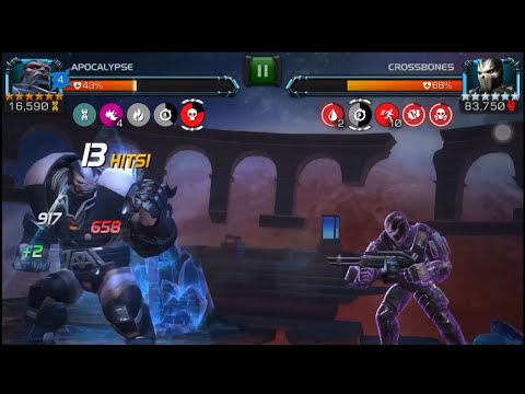 Rank 3 Apocalypse vs 6.1.5 Crossbones (w/ Bane) | Marvel Contest of Champions