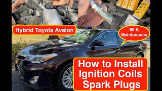 Step by Step How to replace Ignition Coils & Spark Plugs on Hybrid Toyota Avalon - How to Install