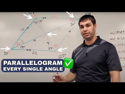 Solving a Parallelogram ALL Missing Sides & Angles