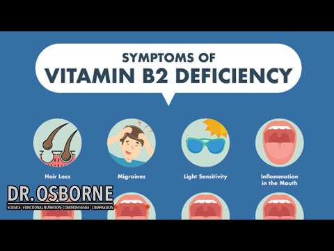 Symptoms of Vitamin B2 Deficiency