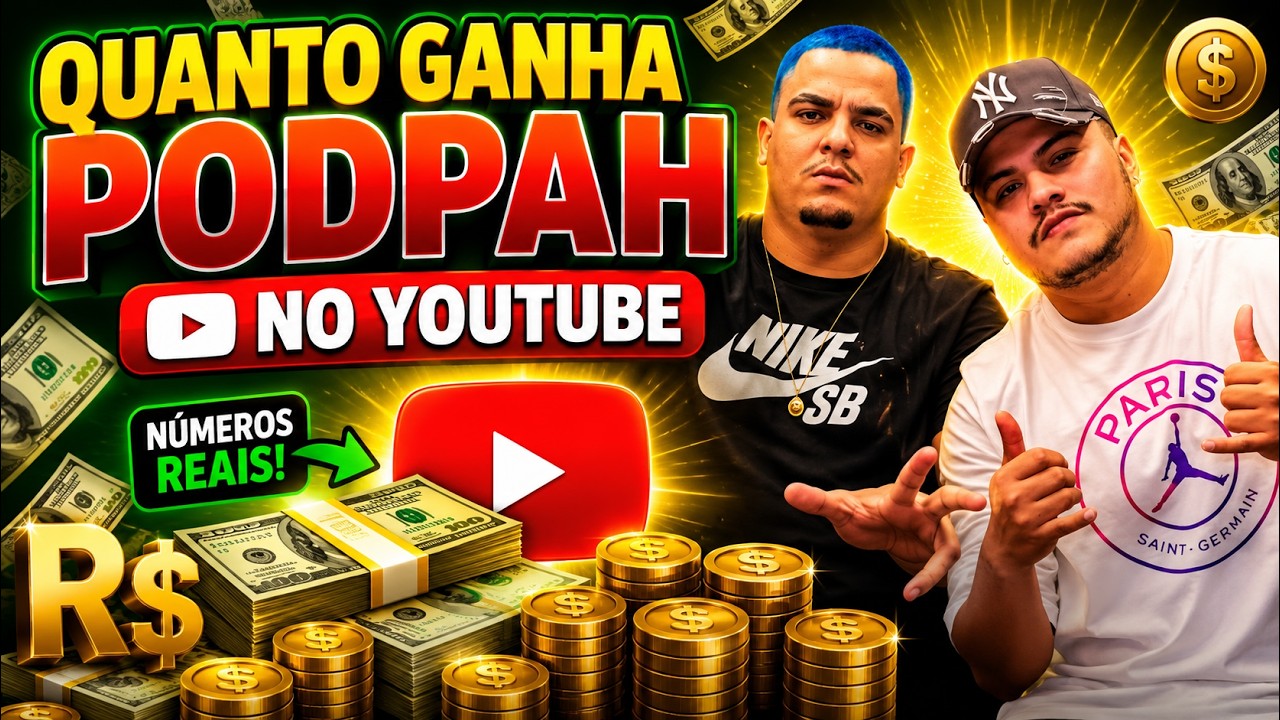 QUANTO GANHA O CANAL DO PODPAH ? | GANHOS REAIS 2026