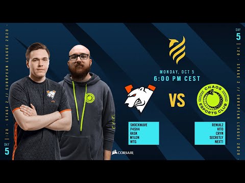 Virtus.Pro vs Chaos EC // Rainbow Six European league 2020 - Stage 2 - Playday #5