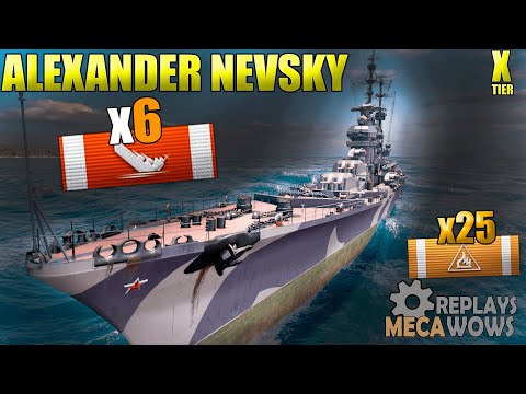 Alexander Nevsky 6 Kills & 247k Damage | World of Warships Gameplay 4k