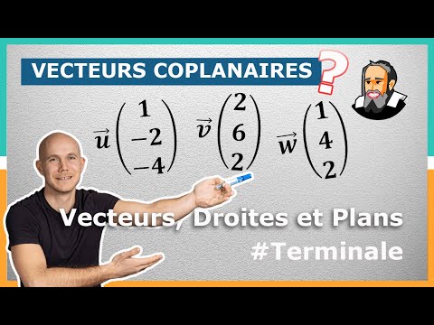 Montrer que 3 VECTEURS sont COPLANAIRES avec leurs COORDONNÉES - Exercice Corrigé - Terminale