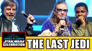 STAR WARS THE LAST JEDI Celebration Panel - Carrie Fisher, Mark Hamill, John Boyega video