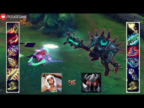 QIYANA vs MORDEKAISER FULL BUILD FIGHT! & 18 LEVEL | 1V1!