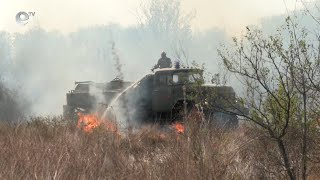 2 пожара пламнаха край Хасково