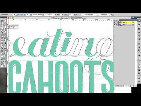 Digitize Hand Lettering Logo Timelapse : Creating In Cahoots