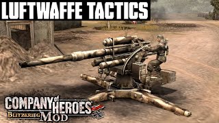 Luftwaffe Tactics (1vs1CPU Expert) | Company Of Heroes Blitzkrieg Mod