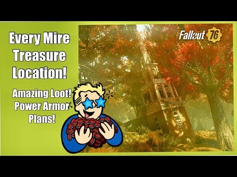 Fallout 76: Every Mire Treasure Map Location!!