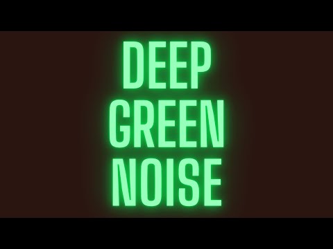 Deep Pure Green Noise - Black Screen - 14 Minutes of Serenity and Calm HD