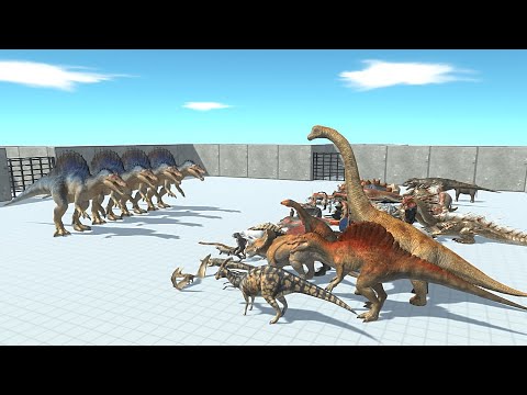 4X SPINOSAURUS VS EVERY FACTION - Animal Revolt Battle Simulator