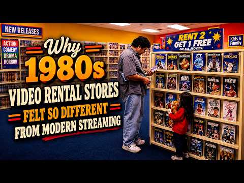 Why 1980s Video Rental Stores Felt So Different From Modern Streaming