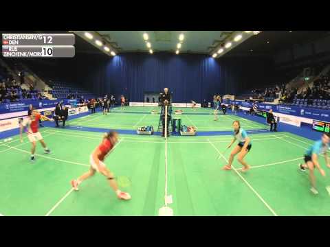 Badminton - Christiansen / Grebak vs Zinchenko / Morozova (XD, R16) - Swedish Masters 2016