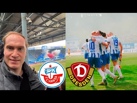 HANSA ROSTOCK vs. DYNAMO DRESDEN Stadionvlog - Ostklassiker nach Randale kurz vor Spielabbruch! ⚽️🔥