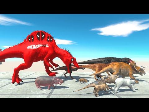 Escape from Deadpool Spinosaurus -Animal Revolt Battle Simulator