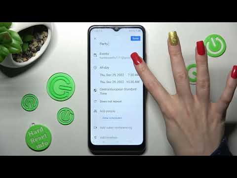 ZTE Blade A71 - How to Add Event to Google Calendar | Add Event Reminder to Calendar
