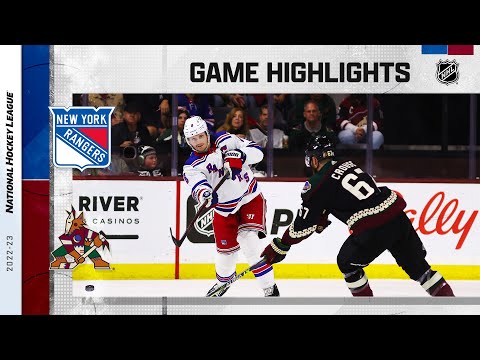 Rangers @ Coyotes 10/30 | NHL Highlights 2022