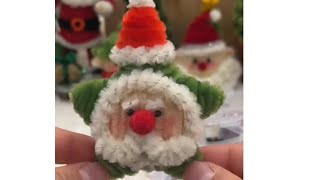 cách làm ông già noel từ sợi kẽm nhung