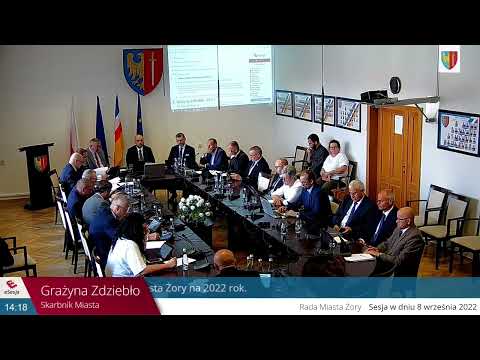 XLVI SESJA RADY MIASTA ŻORY - 8.09.2022 r.