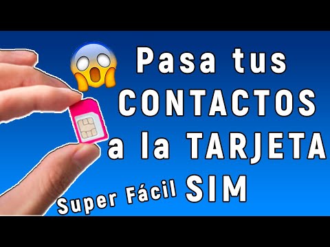 How to transfer my contacts to the SIM card