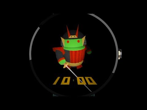 Samurai Android Watch Face Video