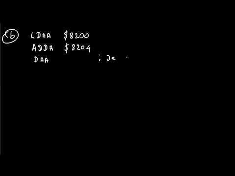 (a) write a code fragment which adds the 32-bit contents of $8100 (LSB) 8103 (MSB) to $8104- $810…