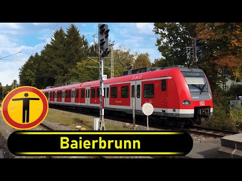S-Bahn Station Baierbrunn - Munich 🇩🇪 - Walkthrough 🚶