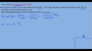 Ejercicio 03 Movimiento circular uniforme MCU  problema resuelto