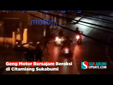 Geng Motor Bersajam Beraksi di Citamiang Sukabumi