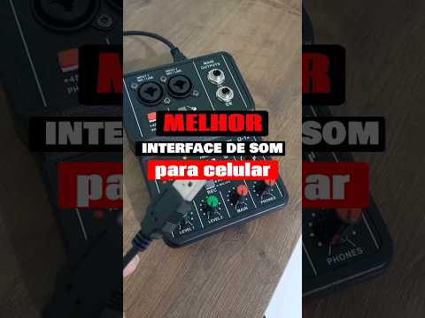 a interface de som para celular mais baratinha da amazon #violaofacil #música #achadinhos #som