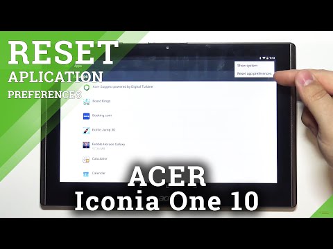 How to Restore App Defaults in ACER Iconia One 10 – Reset App Preferences