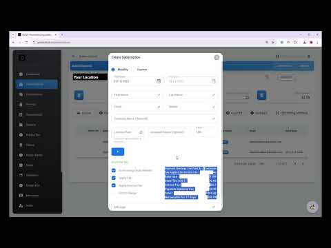 Monthly Subscriptions Demo