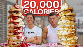 Eating London’s BIGGEST PANCAKES! *20,000 CALORIES*
