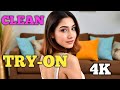 Cleaning Home Transparent Outfit Try On Haul See Through Bedroom Clean Dress 4K