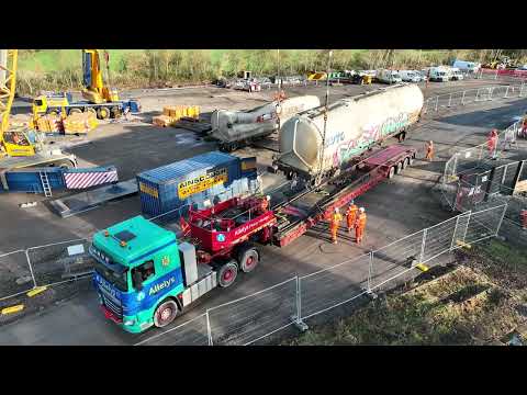 Derailed freight wagon recovery