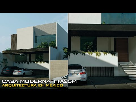 CASA MODERNA 11X25m CASAS DE LUJO EN MÉXICO