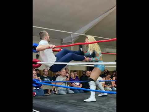 Becca shows her vicious side limitless wreslting, gcw, wwe, Aew